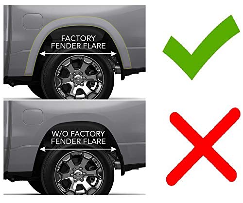 Husky Liners - Front & Rear Mud Guards | 2019 - 2023 Ram 1500 (New Body Style) with OEM Fender Flares - Black, 4 Pc. | 58136