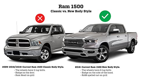 Husky Liners - Front & Rear Mud Guards | 2019 - 2023 Ram 1500 (New Body Style) with OEM Fender Flares - Black, 4 Pc. | 58136