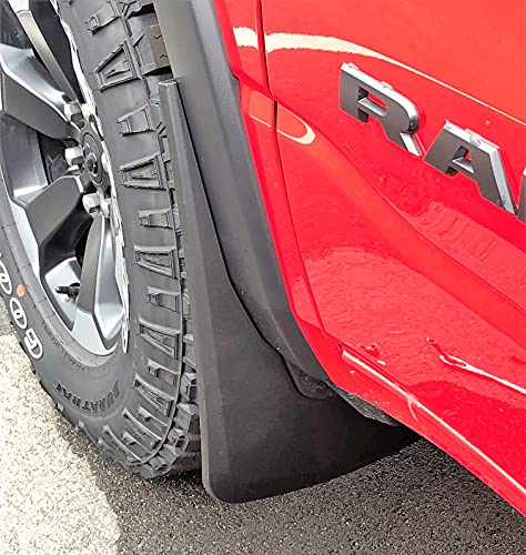 Husky Liners - Front & Rear Mud Guards | 2019 - 2023 Ram 1500 (New Body Style) with OEM Fender Flares - Black, 4 Pc. | 58136