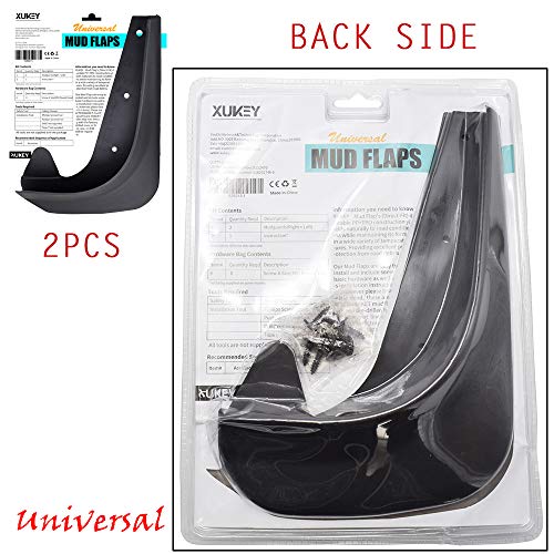 XUKEY 2pcs Set Universal Car Retail Mud Flaps Splash Guards Mudguards Mudflaps Dirty Traps Fender Flares Front or Rear