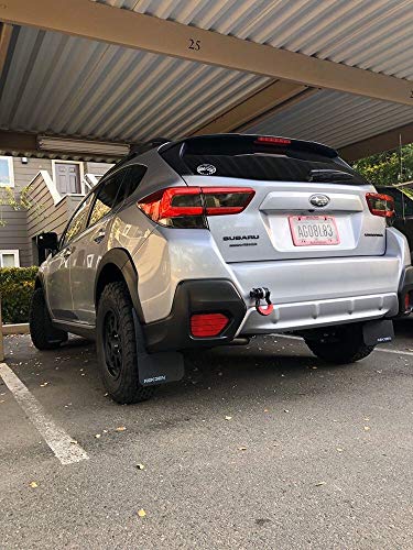 REK GEN Mud Flaps 2018+ Compatible with Subaru Crosstrek - Mounting Hardware, Brackets & Instructions Included (Gray)