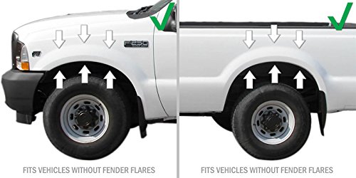 Red Hound Auto Molded Mud Flaps Compatible with Ford 1999-2007 F250 F350 & 2000-2005 Excursion Mud Guards Splash Front Rear 4pc Set (Without Fender Flares)