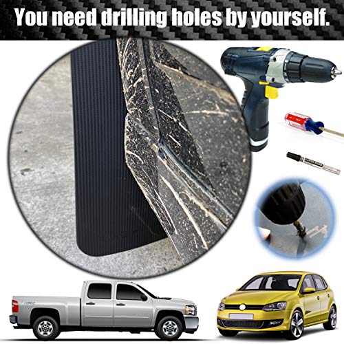 XUKEY 2pcs/Set Universal Carbon Fiber Effect Mudflaps for Car Pickup SUV Van Truck Mud Flaps Splash Guards Mudguards Dirty Traps