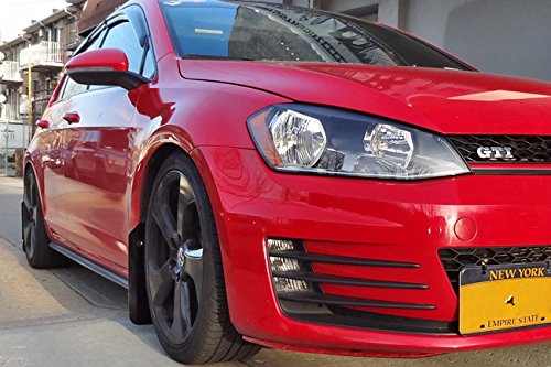 Rally Armor for 2015+ VW Golf/GTI/TSI UR Red Mud Flap w/White Logo