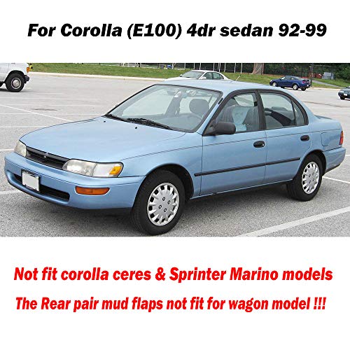 XUKEY Set For Toyota Corolla Sedan Saloon AE101 AE102 AE100 1992-1999 Mud Flaps Splash Guards Mudguard 1993 1994 1995 1996 1997 1998