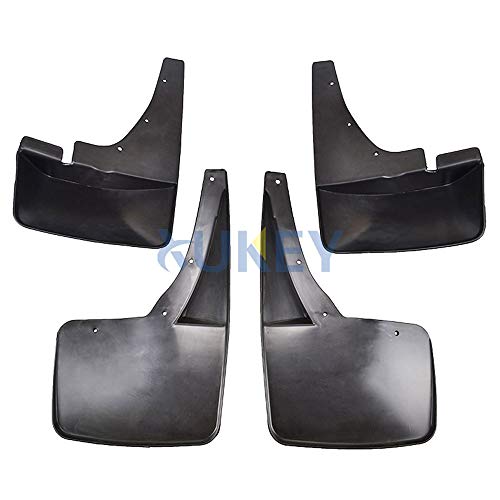 XUKEY Set Molded Mud Flaps for GMC Yukon XL 2007-2014 Splash Guards Mudguards Mudflaps 2008 2009 2010 2011 2012 2013 Front Rear