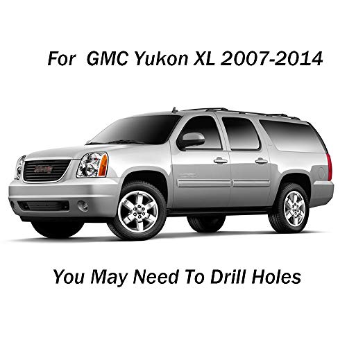 XUKEY Set Molded Mud Flaps for GMC Yukon XL 2007-2014 Splash Guards Mudguards Mudflaps 2008 2009 2010 2011 2012 2013 Front Rear