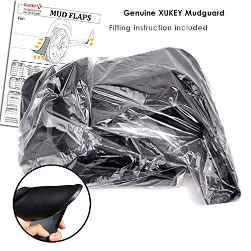 XUKEY Set Molded Mud Flaps for GMC Yukon XL 2007-2014 Splash Guards Mudguards Mudflaps 2008 2009 2010 2011 2012 2013 Front Rear