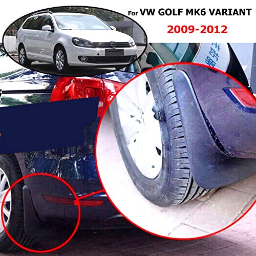 XUKEY Auto Molded Splash Guards for VW Golf MK6 6 Variant Wagon Estate Jetta sportwagen Wagon 2010-2014 Mud Flaps - Front & Rear 4 Pieces Set