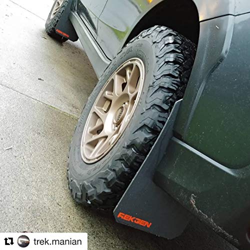 REK GEN Mud Flaps 2018+ Compatible with Subaru Crosstrek - Mounting Hardware, Brackets & Instructions Included (Orange)