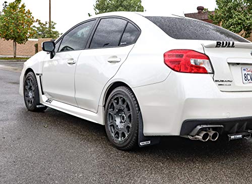 REK GEN Mud Flaps 2015+ Compatible with Subaru WRX/STI - Mounting Hardware & Instructions Included (Royal Blue Logo)