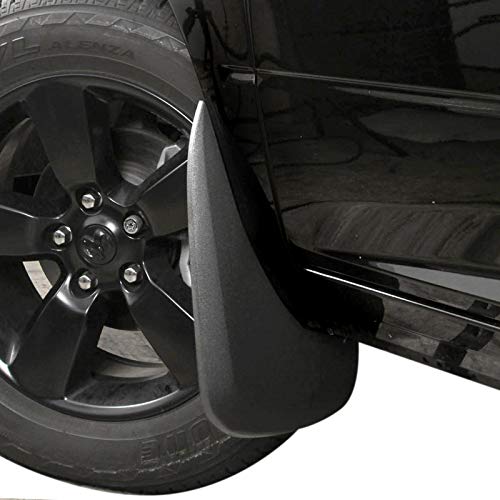 Red Hound Auto Premium Mud Flaps Splash Guards Compatible with Dodge Ram (1500 2009-2018, 1500 Classic 2019, 2500 3500 2010-2018) Molded Front Only 2 Piece Set (for Trucks Without Fender Flares)