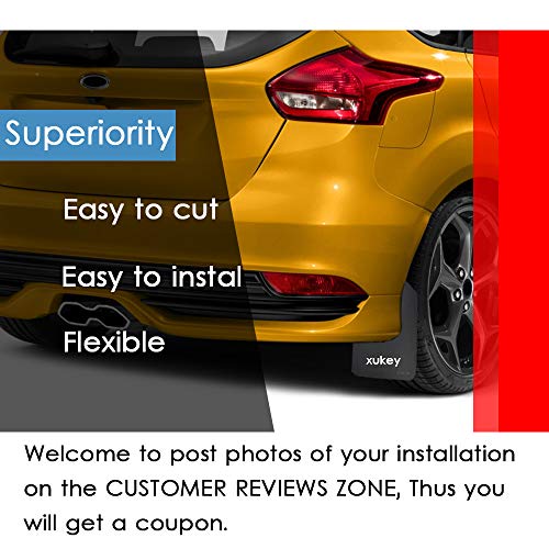 XUKEY for Focus ST RS SE Mk2 MK3 Mk3.5 MK4 ST170 ST225 ST250 ST300 RS500 Set Mud Flaps Mudflaps Splash Guards Mudguards Fender Flares
