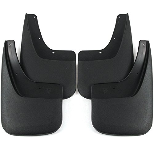 Red Hound Auto Heavy Duty Mud Flaps Compatible with GMC Sierra 1500 (2014-2018, 2019 Limited Model Only) & 2500 3500 (2015-2019) Splash Guards Front & Rear Molded Full 4pc Set