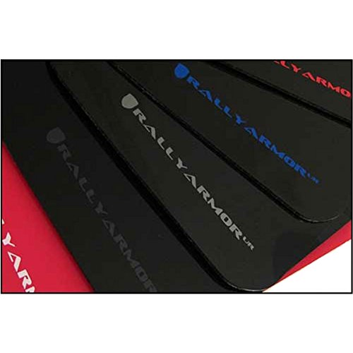 Rally Armor MF12-UR-BLK/RD Black, Red Mud Flap with Logo (Universal Fitment (no Hardware) UR), 1 Pack