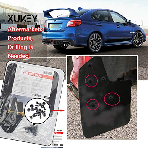 XUKEY 4pcs Set Universal Mud Flaps for Car Pickup SUV Van Truck Mudflaps Splash Guards Mudguards Dirty Traps Fender Flares