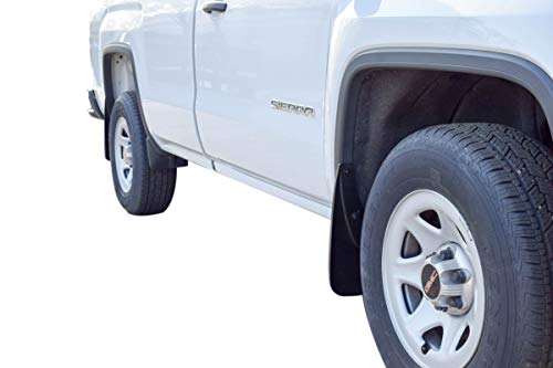 Red Hound Auto Heavy Duty Mud Flaps Compatible with GMC Sierra 1500 (2014-2018, 2019 Limited Model Only) & 2500 3500 (2015-2019) Splash Guards Front & Rear Molded Full 4pc Set