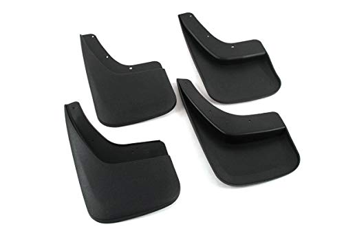 Red Hound Auto Heavy Duty Mud Flaps Compatible with GMC Sierra 1500 (2014-2018, 2019 Limited Model Only) & 2500 3500 (2015-2019) Splash Guards Front & Rear Molded Full 4pc Set