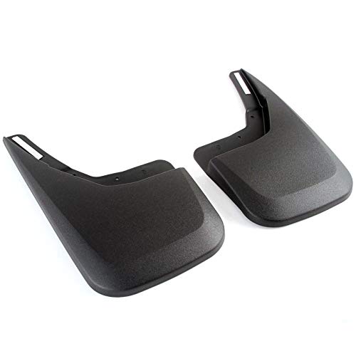 Red Hound Auto Compatible with Chevrolet Silverado 1500 (2014-2018 & 2019 1500LD), 2500 3500 (2015-2018) Molded Splash Mud Flaps Custom Fit Rear Only 2 Piece Set Pair