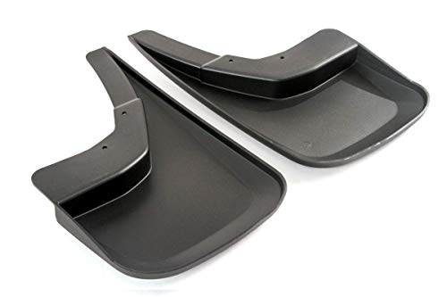 Red Hound Auto Compatible with Chevrolet Silverado 1500 (2014-2018 & 2019 1500LD), 2500 3500 (2015-2018) Molded Splash Mud Flaps Custom Fit Rear Only 2 Piece Set Pair