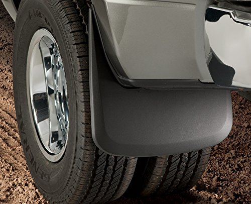 Husky Liners - Rear Mud Guards | 2010 - 2018 Dodge Ram 3500 - w/ OEM Fender Flares & Dual Rear Wheels, Rear Set - Black, 2 Pc. | 57181