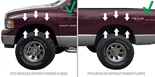 Red Hound Auto Heavy Duty Molded Mud Flaps Compatible with Dodge Ram (2002-2008 1500 & 2003-2009 2500 3500) Mud Flaps Guards Splash - for Trucks Without Fender Flares - Front & Rear 4pc Set