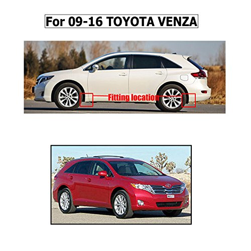 XUKEY Auto Molded Splash Guards for 09-16 Toyota VENZA Mud Flaps - Front & Rear 4 Pieces Set