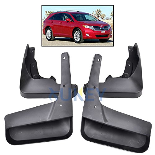 XUKEY Auto Molded Splash Guards for 09-16 Toyota VENZA Mud Flaps - Front & Rear 4 Pieces Set
