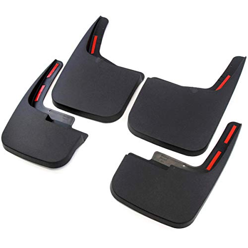 Red Hound Auto Premium Heavy Duty Molded 2015-2020 Compatible with Ford F-150 Mud Flaps Guards Splash Front Rear 4pc Set (with OEM Fender Flares/Trim)