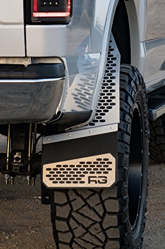 REK-mesh Off-Road Mud Flaps (Brushed on Black)