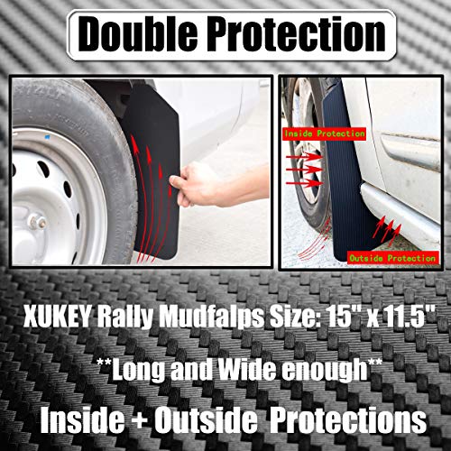 XUKEY For Subaru Legacy Impreza WRX STI BRZ FR-S Outback Crosstrek XV Forester Mud Flaps Mudflaps Splash Guards Mudguards Carbon Fiber Effect