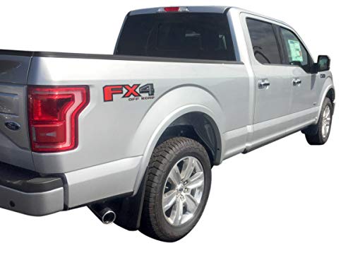 Red Hound Auto Premium Heavy Duty Molded 2015-2020 Compatible with Ford F-150 Mud Flaps Guards Splash Front Rear 4pc Set (with OEM Fender Flares/Trim)