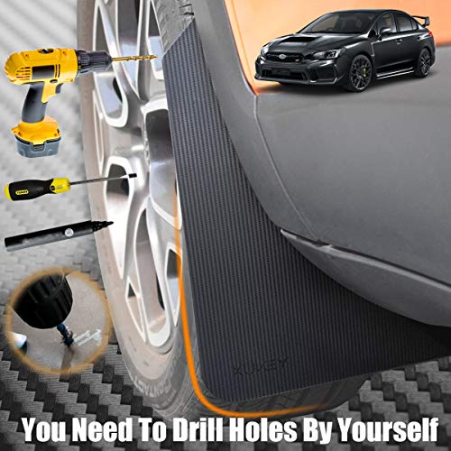 XUKEY For Subaru Legacy Impreza WRX STI BRZ FR-S Outback Crosstrek XV Forester Mud Flaps Mudflaps Splash Guards Mudguards Carbon Fiber Effect