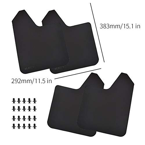 XUKEY Mud Flaps for F-Series F-150 F-250 F-350 F-450 F-550 F-600 F-650 F-750 F150 F250 Mudflaps Splash Guards Mudguards Fender Flares