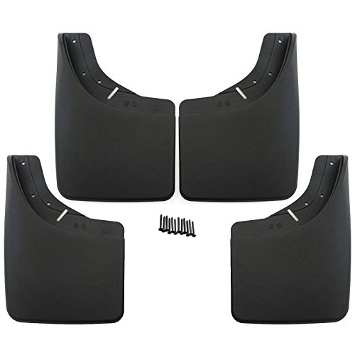 Red Hound Auto 1988-99 Compatible with Chevrolet GMC C/K & 92-99 Suburban Mud Flaps Guards Splash Front Rear 4pc
