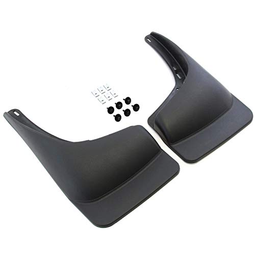 Red Hound Auto Compatible with Chevrolet GMC Silverado Sierra 1500 2500 3500 (1999-2006) Mud Flaps Splash Guards Rear Molded 2pc Pair (for Vehicles Without Fender Flares)
