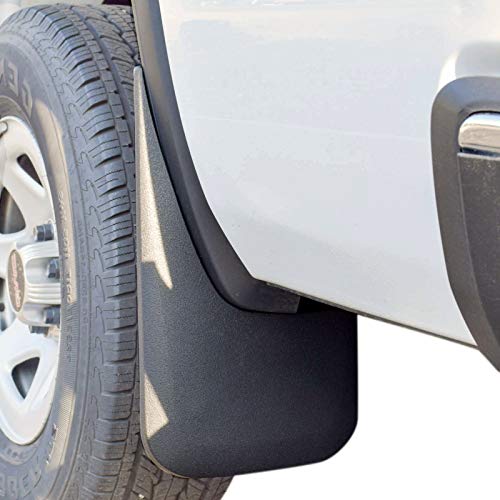 Red Hound Auto Heavy Duty Mud Flaps Compatible with GMC Sierra 1500 (2014-2018, 2019 Limited Model Only) & 2500 3500 (2015-2019) Splash Guards Rear Molded 2pc Set