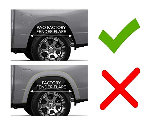 Husky Liners - Front Mud Guards | 2019 - 2023 Dodge Ram 1500 w/Out OEM Fender Flares - Black, 2 Pc. | 58141