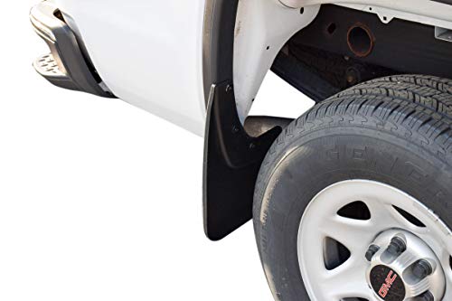 Red Hound Auto Heavy Duty Mud Flaps Compatible with GMC Sierra 1500 (2014-2018, 2019 Limited Model Only) & 2500 3500 (2015-2019) Splash Guards Rear Molded 2pc Set