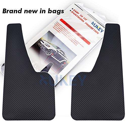 Universal Front or Rear 2pcs Mud Flaps Splash Guards Mudguards Carbon Fiber effect Mudflaps Car Auto Van SUV Pickup Accessories