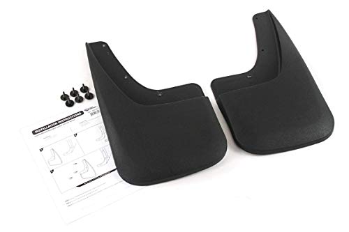 Red Hound Auto Heavy Duty Mud Flaps Compatible with GMC Sierra 1500 (2014-2018, 2019 Limited Model Only) & 2500 3500 (2015-2019) Splash Guards Rear Molded 2pc Set