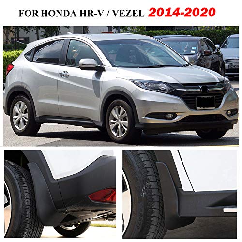 XUKEY Auto Molded Splash Guards for Honda Vezel HR-V HRV 2014-2020 Mud Flaps - Front & Rear 4 Pieces Set