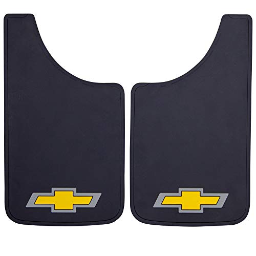 Plasticolor Chevy Gold Bowtie Easy Fit Mud Guard 11" - Set of 2