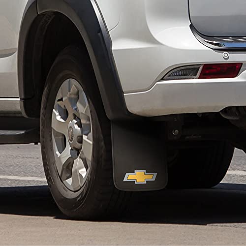Plasticolor Chevy Gold Bowtie Easy Fit Mud Guard 11" - Set of 2