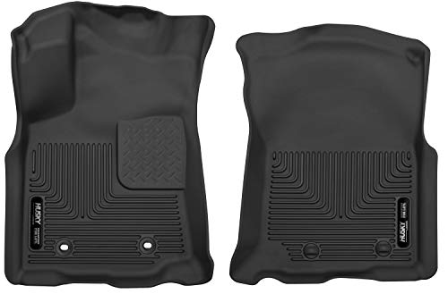 Husky Liners X-act Contour Series | Front Floor Liners - Black | 53741 | Fits 2016-2017 Toyota Tacoma Access/Double Cab w/ Automatic Transmission 2 Pcs