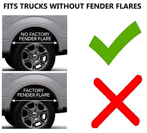 Husky Liners - Rear Mud Guards | 2015 - 2020 Ford F-150 w/o OEM Fender Flares, Rear Set - Black, 2 Pc. | 59441