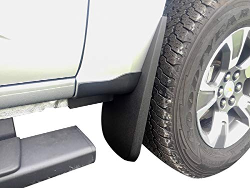 Red Hound Auto Heavy Duty Molded Mud Flaps Compatible with Chevrolet GMC Colorado Canyon 2015-2020 (w/o Flares/Cladding) Front Rear 4 Piece Set Guards Splash