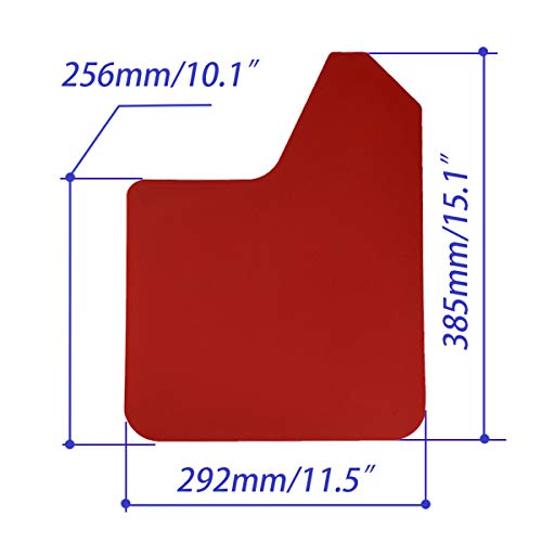 XUKEY Red Racing Mud Flaps for Mitsubishi Lancer Evolution EVO X 4 5 6 7 8 9 Outlander Sport Pajero Montero Triton Splash Guards W/Clips