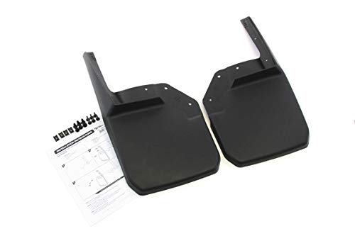 Red Hound Auto 2007-2018 Compatible with Jeep Wrangler JK JKU Mud Flaps Guards Splash Flares Front Molded 2pc