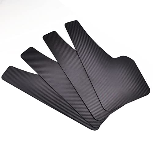 Front Rear 4pcs Set Universal Mud Flaps Splash Guards Mudguards Carbon Fiber effect Mudflaps Car Auto Van SUV Pickup Accessories